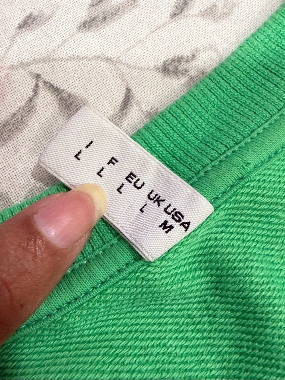 Moschino Underwear Men’s Green Crewneck Sweatshirt Size Large